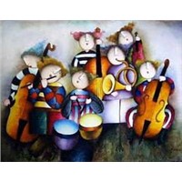 Children Oil Paintings- Hand Painted for sale