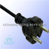 Europe VDE Standard AC Power Cord 2 Pin Schuko Plug