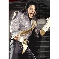Famous Persons Portrait Oil Paintings - Michael Jackson Oil Paintings
