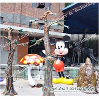 Fiberglass FRP Sculpture Model Cartoon Mickey