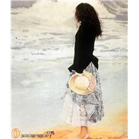 Modern portrait oil painting reproducted for wholesale