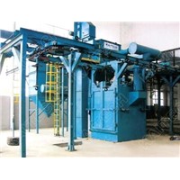 Double Route Series Hanger Chains Type Continuous Working Overhead Rail Shot Blasting Machine (Q38)
