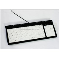 Wired multimedia illuminated keyboard
