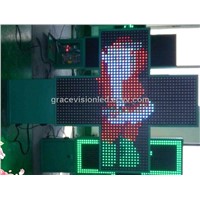 LED Pharmacy Cross Display - 80*80cm Full Color Cross