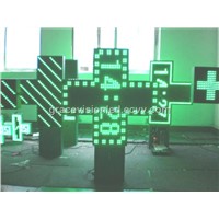 LED Pharmacy  Cross Display (80*80cm Green Cross)