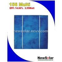 6x6 Poly-crystalline Silicon 14.6% (3.55w) solar cell from Taiwan
