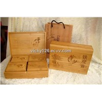 Bamboo box  gift box  tea packing box