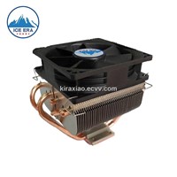 CPU cooler /2 for each side/heat pipe for more heat cache/al fin effective the heat dissipation