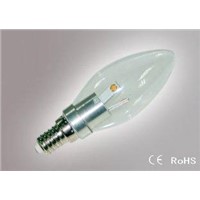 3W Decorative LED Candle Bulb  Crystal Clear LED Candle Lamp 3W E14  ATF-LCBL-J