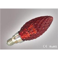 3W LED Candle Bulb Clear RED Glass E14 LED Candle Lamp  ATF-LCBL-ZR
