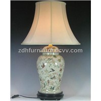 Bird Flower Porcelain Lamp