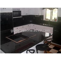 Black galaxy granite kitchen countertops