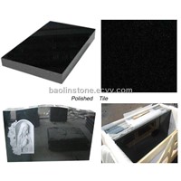 Black granite stone