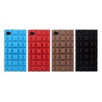 Chocolate Silicone Cover Case iPhone 4 4G I4-049 soft silicon case