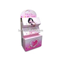 Corrugated Cardboard Display Pink Decorative Display Boxes ENTD021