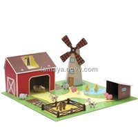 Corrugated Cardboard Toys 3D Paper Toy Cardboard Play House ENTO003
