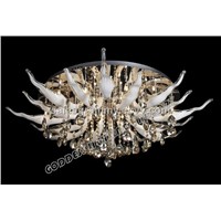 D60cm crystal pendant lamp glass ceiling light engineering lighting hotel light