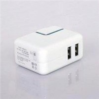 Dual USB AC Adapter for iPhone/iPod/iPad