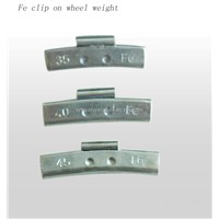 Fe clip on wheel balance weights for steel wheel