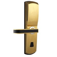 Fingerprint door lock for steel door with slide cover