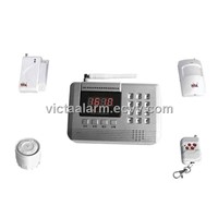 GSM/PSTN Dual Network Burglar Alarm System With LED Display