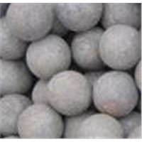 Grinding resistant forged iron ball