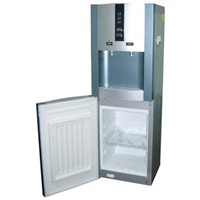 Hot and cold compressor cooling water dispenser with 16L Refrigerator