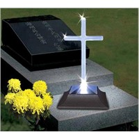LED Solar Cross lamp for cemtery and graveyard