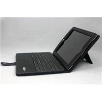 Leather Ipad Solar Charger Case w/ Removeable Bluetooth Keyboard