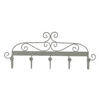 Metal Wall Mounted Coat Hanger with Crystal Decoration