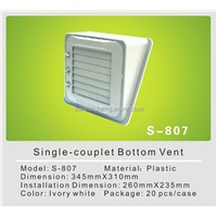 Single Couplet Bottom Vent of Air Diffuser Grille
