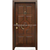Steel Wooden Armored Security Door (TA329)