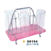 Water Drainage Rack for Eight Cups