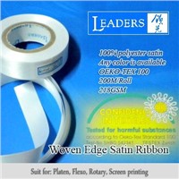 Woven Edge Polyester Satin Ribbon