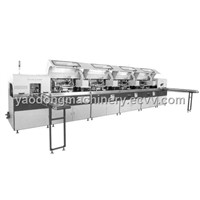 YD-SPA/F100    Four-Color, Automatic Flat Screen Printing Machine & UV Curing System
