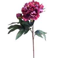 artificial flower for two head single silk penoy