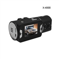 car black box  Dual camera with H.264, Audio: PCM X4000