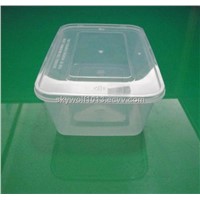 clear plastic box 750ML