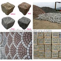 granite cube stone in different colors