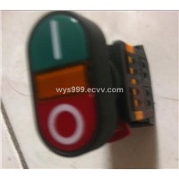 Double Heads On-Off  START STOP Momentary  Push Button Switch