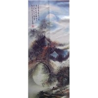 sublimated printed Chinese painting landscape painting