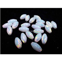 Synthetic Opal Bead (#17B Redish White)
