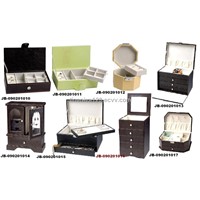 Faux leather jewelry boxes