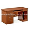 Red cherry 3-drawer melamine wooden computer desk