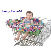 Baby Shopping Cart Cover/Grocery/Trolley Cart Cover/Seat Covers/Pad/Cushion--Funny Farm