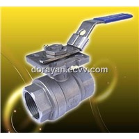 RV-2M  (2-PC  Ball Valve, Full Bore, Threaded End, 1000 WOG,With Mounting Pad)