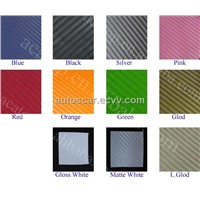 127 width colourful 3m carbon fiber vinyl film