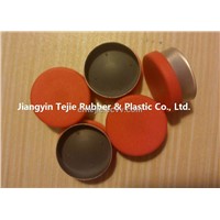 15mm Flip off cap with rubber stopper