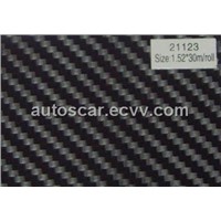 21123 black big texture 3d carbon fiber film