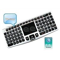 2.4Ghz Ultra Mini Backlit Wireless Keyboard with Touchpad Built-in Detachable (ZW-51007-Silver)